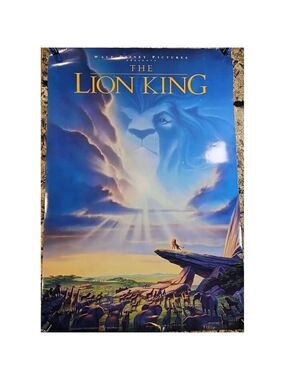 THE LION KING (1994) 2 Sided Original Movie Theate Poster ROLLED 27” x 40” 90’s